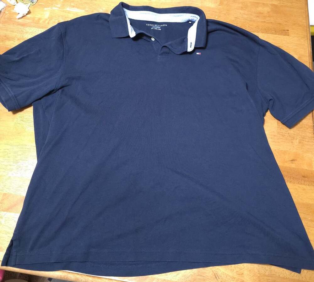 Tommy Hilfiger Polo Shirt 3XL Blue Short Sleeve Cotton